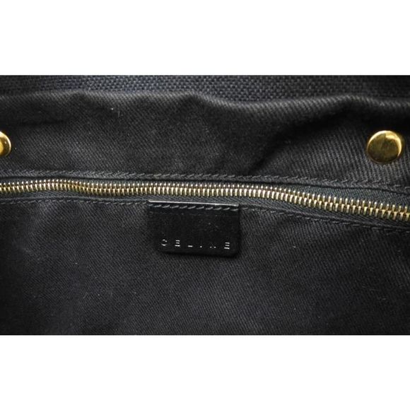 Celine Hardware Gold Leather Black Triomphe Speedy 25 Tote Bag Handbag - Picture 8 of 8